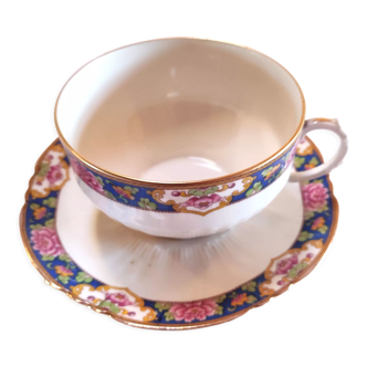 Tasse à thé en porcelaine de Limoges art nouveau