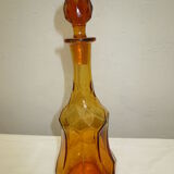 Vintage amber glass carafe