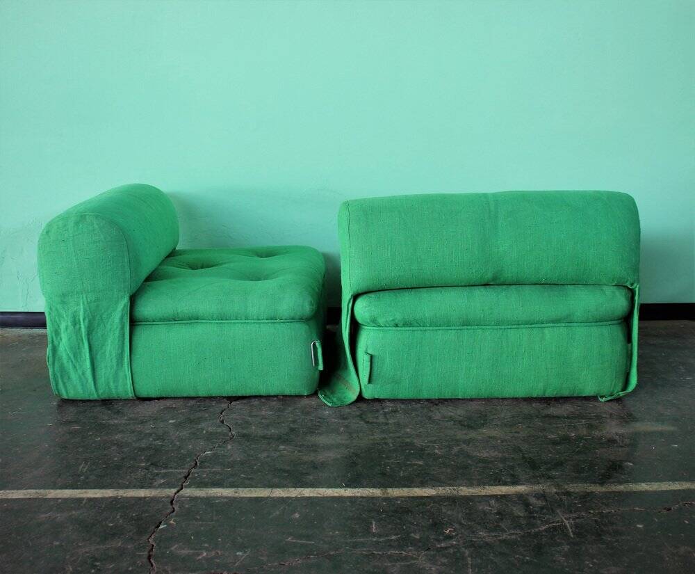 Modular sofa, Italy, 1980s, set of 2