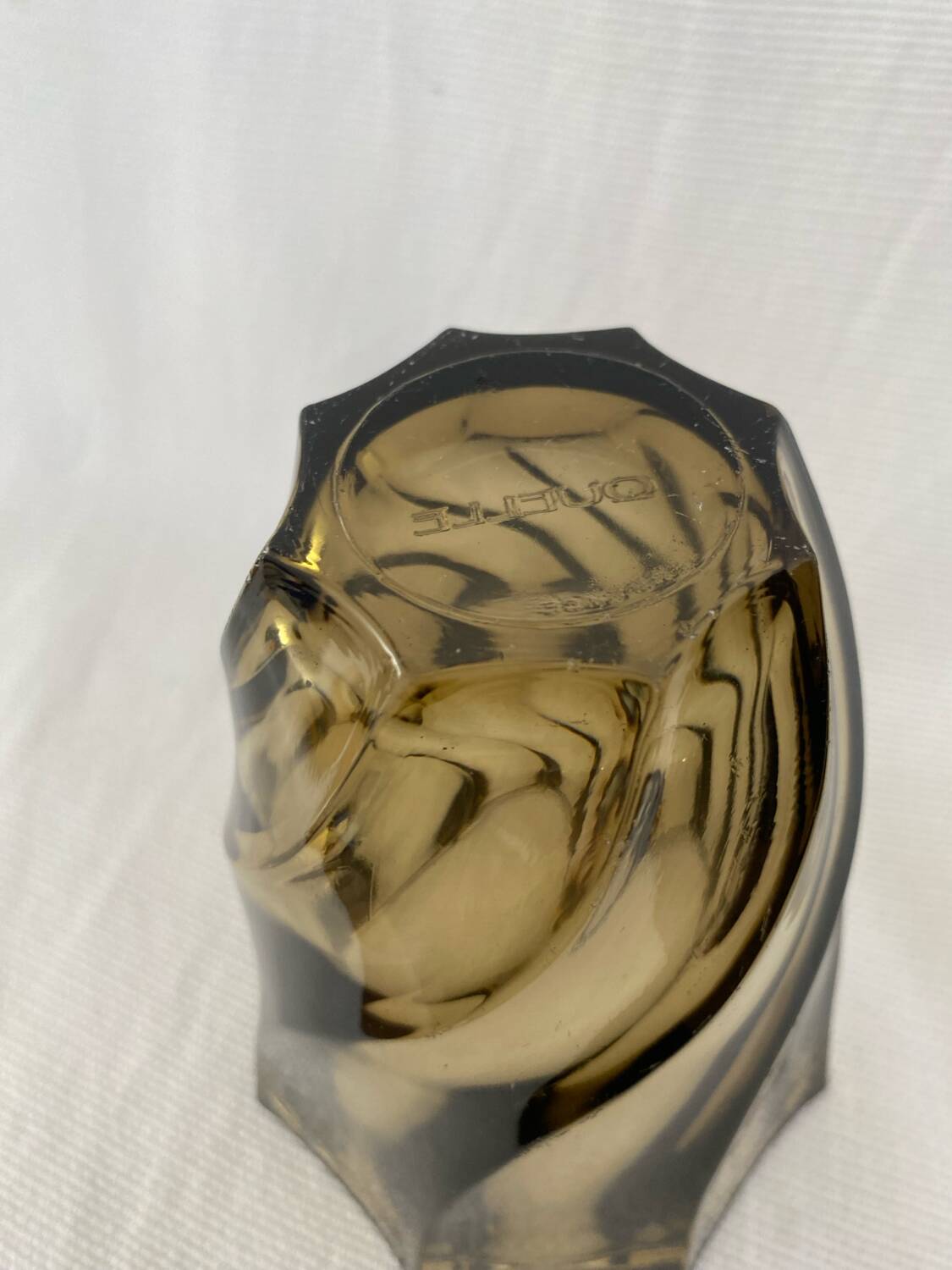 Smoked glass vase