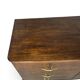 A vintage Italian chest of drawers, made of veneered walnut and solid wood,