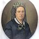 Oil painting on canvas XIX portrait Chevalier d'Eon
