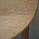 Round modern Danish brutalist coffee table/sofa in solid oak, 1960s.