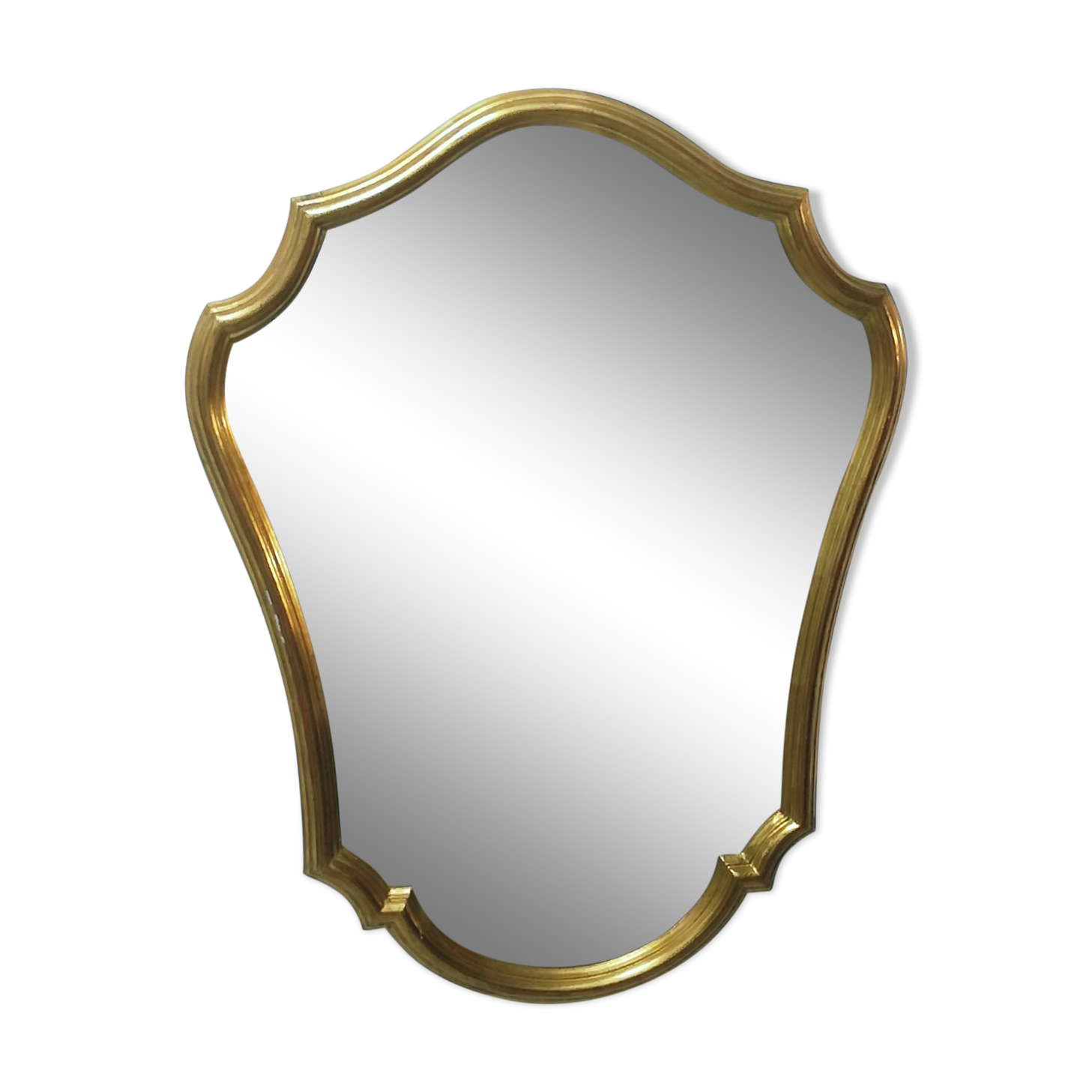 Gilded wooden mirror Louis XV style 57 x 74cm