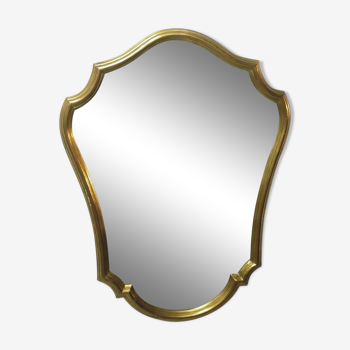 Miroir en bois doré style Louis XV 57 x 74cm