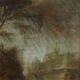 Old oil painting on canvas, French school, 18th century