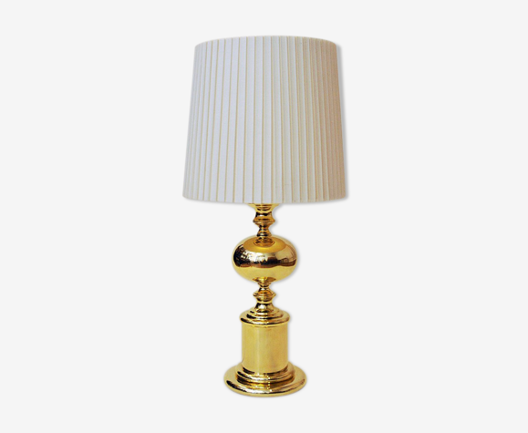 Lampe de table en laiton du milieu du siècle par Enco, Suède années 1960
