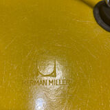 4 chaises jaune citron Eames pied Eiffel base herman Miller