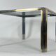 Mid-Century Modern chrome and brass side table, Romeo Rega style. 70s