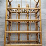 Wicker rattan shelf