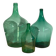 Antique green demijohns (c.1920). 3-piece set #6