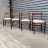 Set of four brutalist chairs 1950