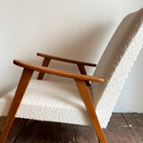 Scandinavian design boomerang armchair