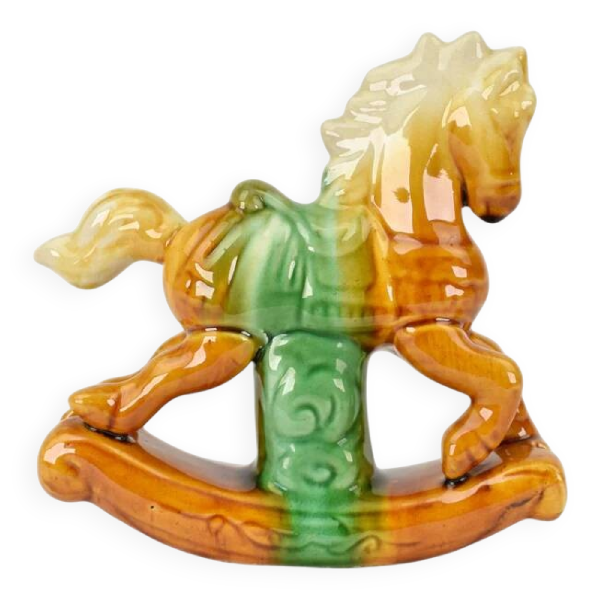 Vintage Tang Dynasty Style Rocking Figurine