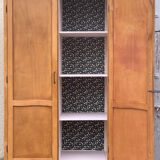 Parisian wardrobe vintage beech 1970