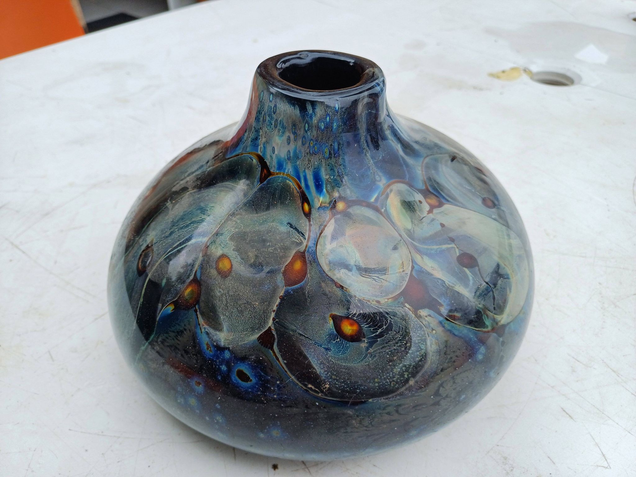 Vase en Pate de Verre de Louis Leloup , Val St Lambert
