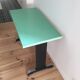 Table bistrot en formica vert