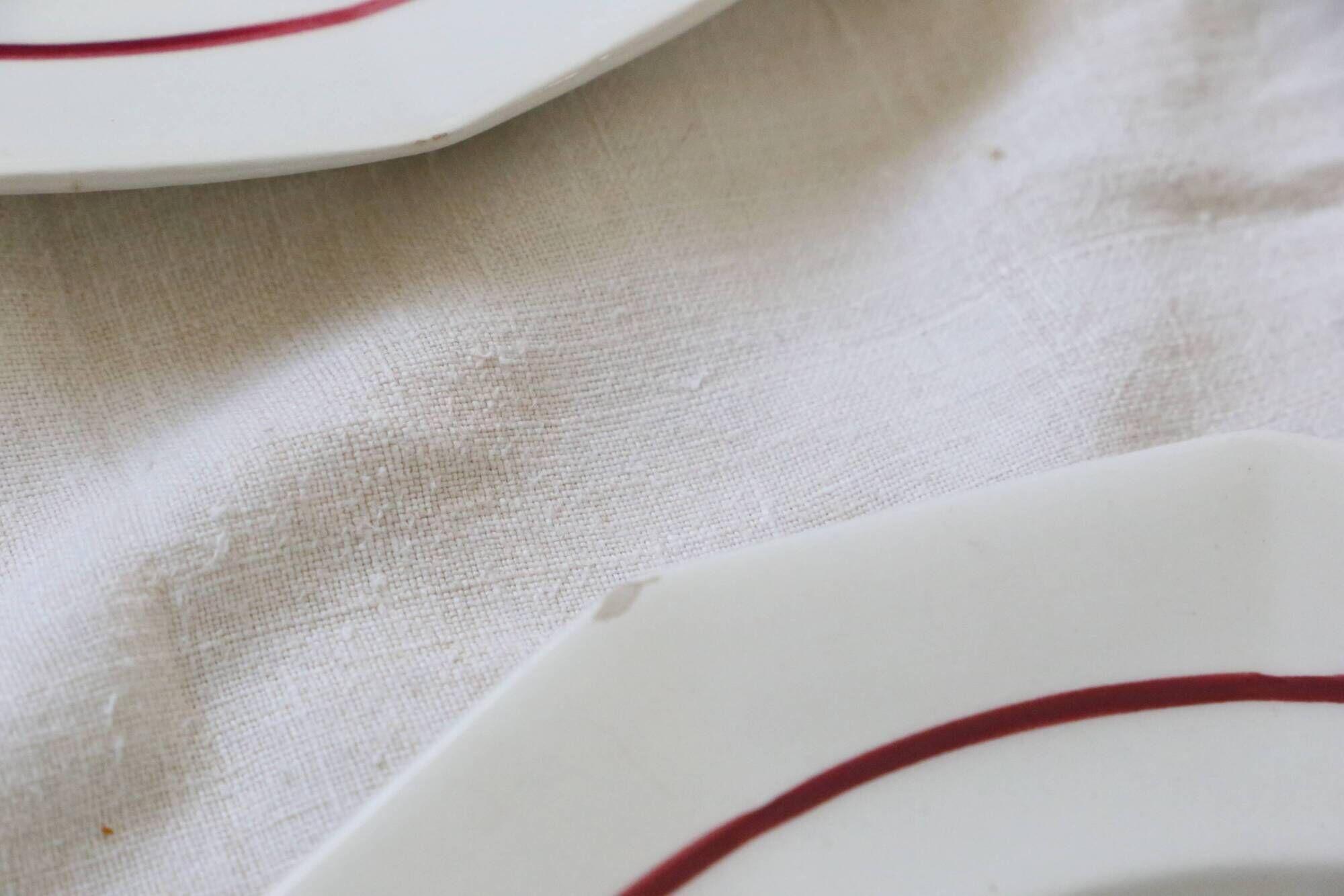 Dinner plates x6, Ceranord, Semi French Porcelain from the late 1950s