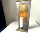 Art Deco metal & Brass Wall Candle Sconce