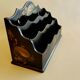 Napoleon mail door 3 in black wood-watered cardboard natural décor
