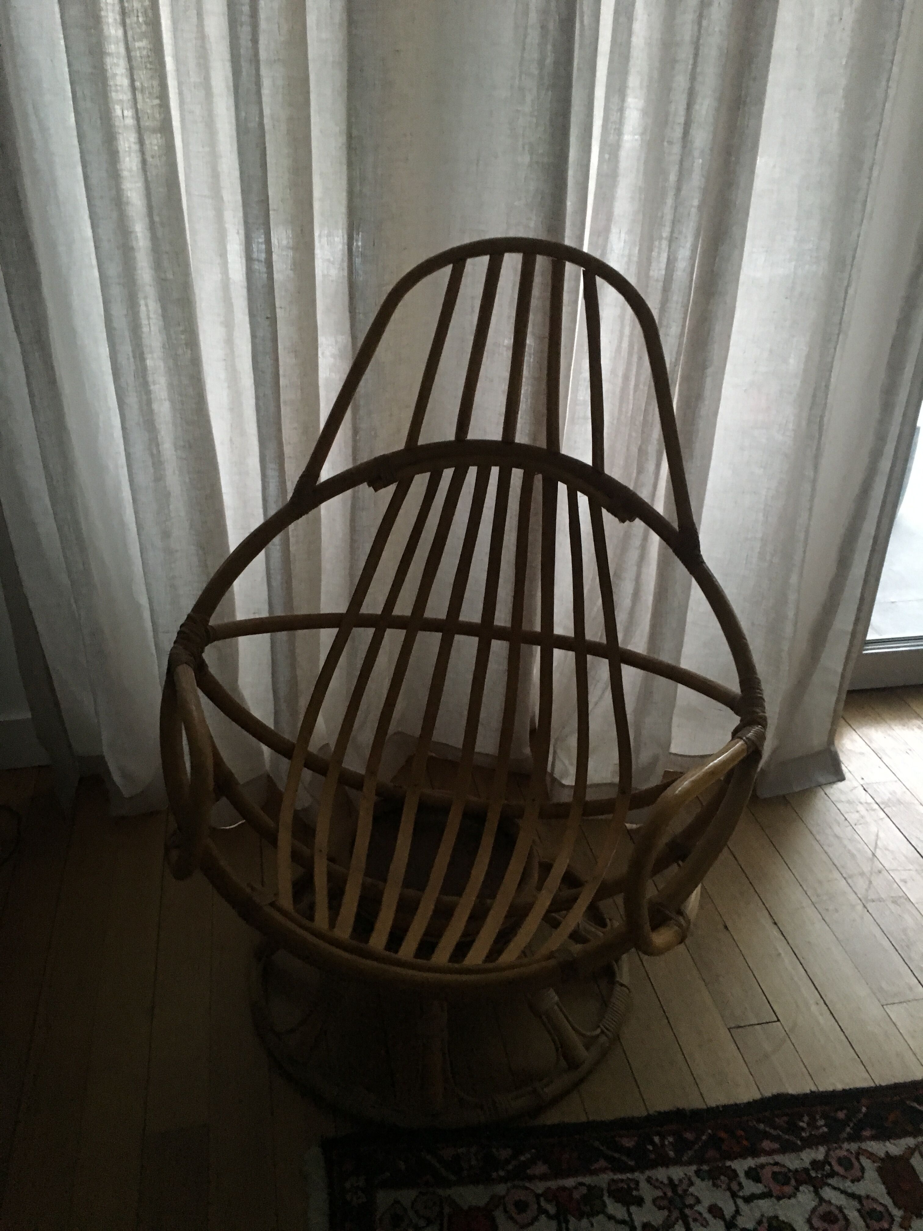 Chair swivel rattan