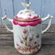 sucrier art nouveau en porcelaine