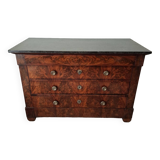 Directoire mahogany chest of drawers