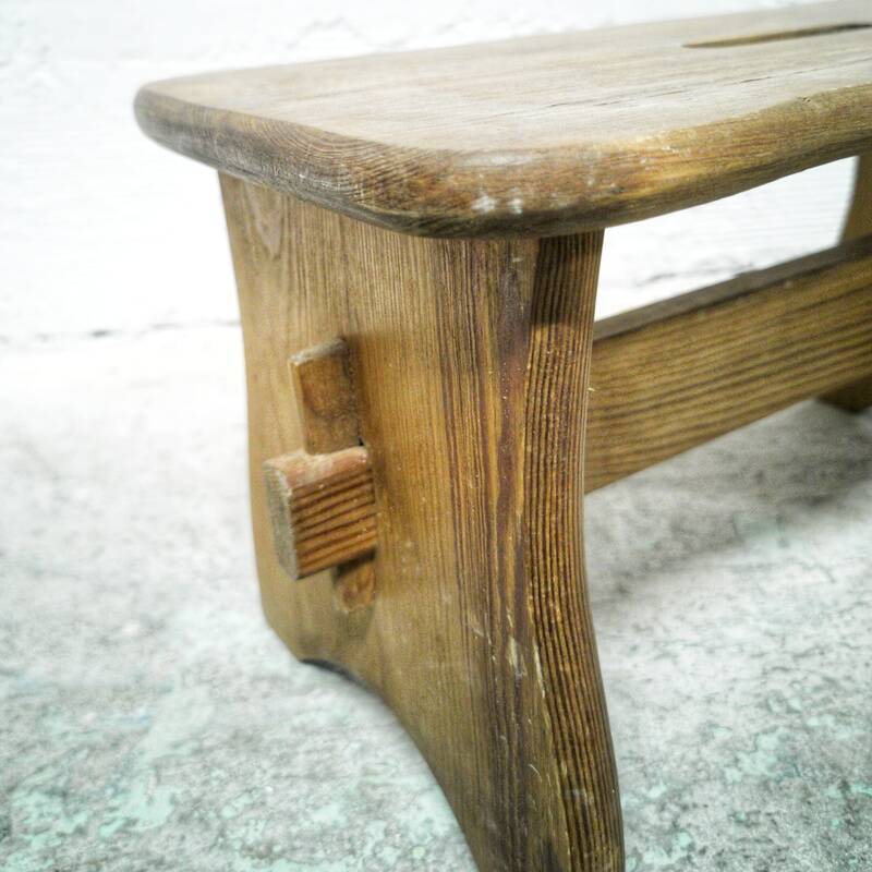 Small wooden stool / footrest