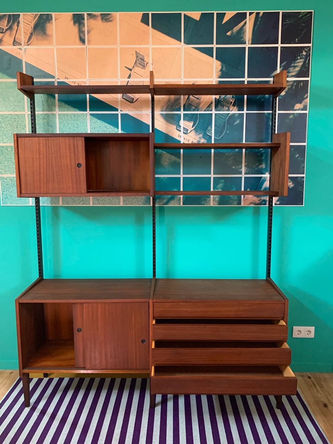 Bibliothèque vintage scandinave Olaio
