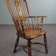 Chaise Windsor anglais antique, dossier haut, 18ème siècle