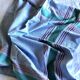 Vintage tablecloth, blue with stripes