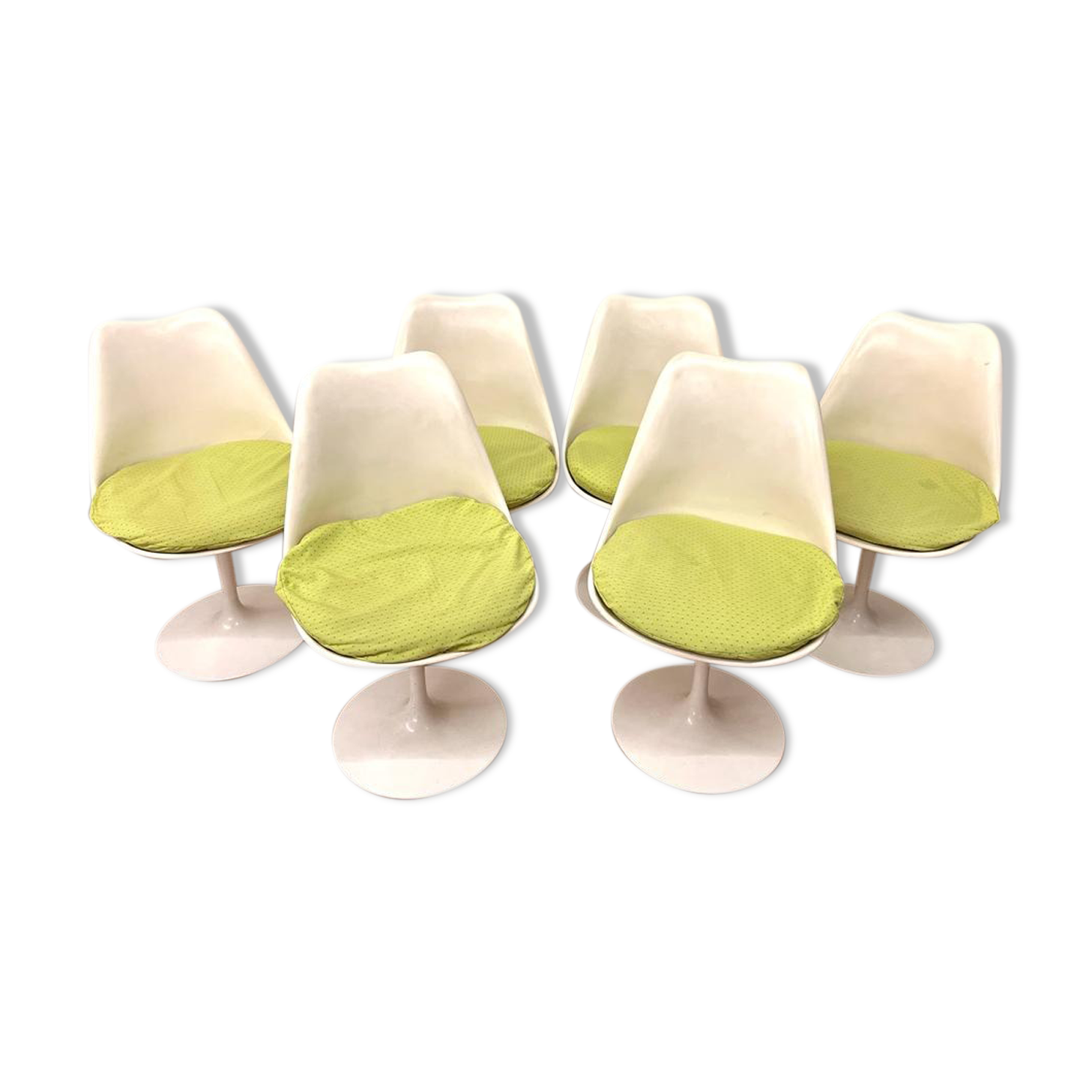 Six chaises tulip Knoll