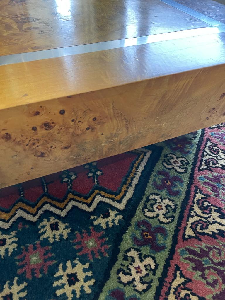 Coffee table design italy in elm wood