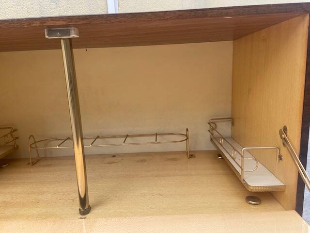 Vintage Formica bar cabinet