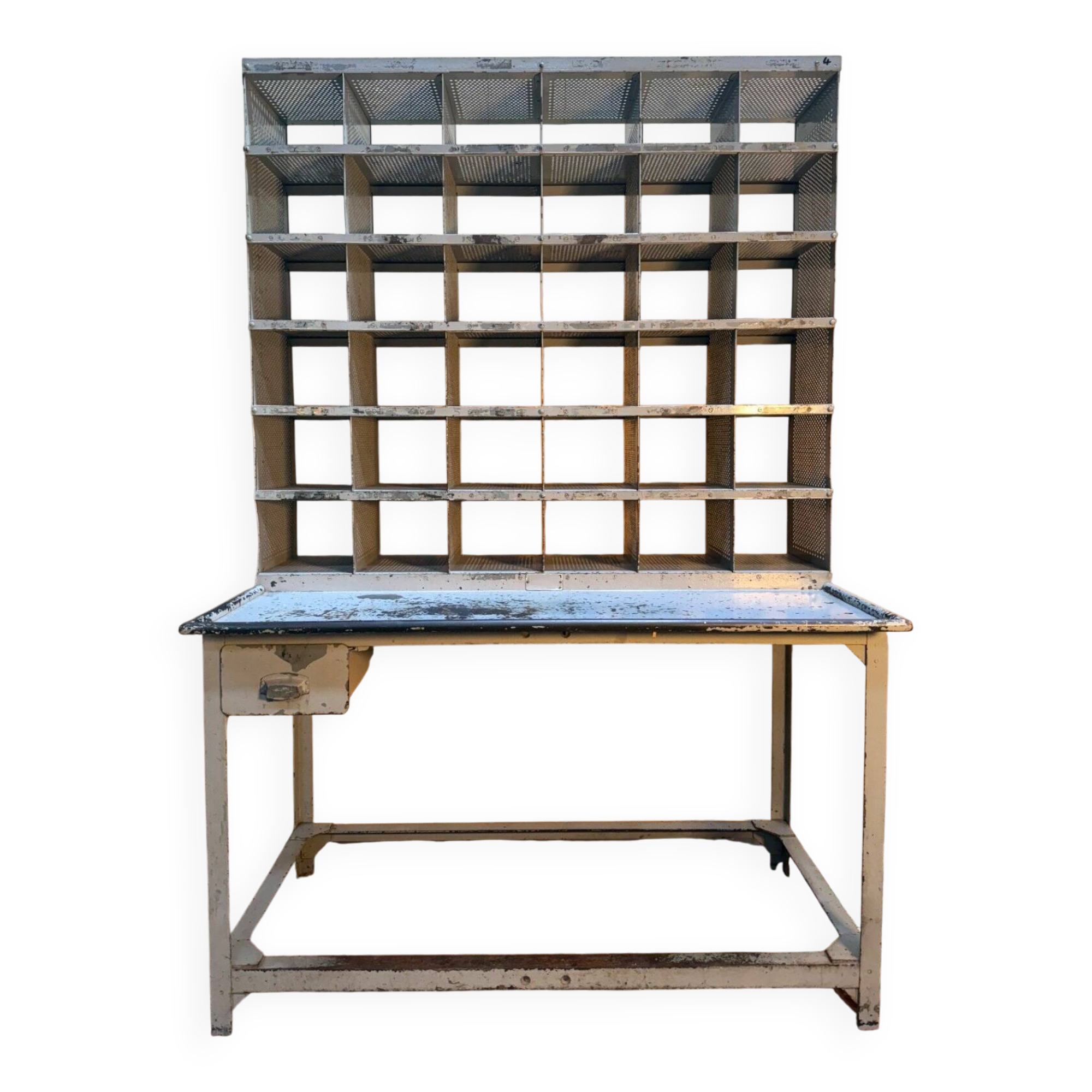 Meuble de métier de tri postal industriel