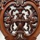 Napoleon III period armchair in carved mahogany, 19th century.