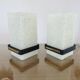 Pair of Arlus wall lights in perspex, gilded brass and lacquered metal, 1960s