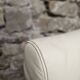 Fauteuil lounge et son ottoman cuir