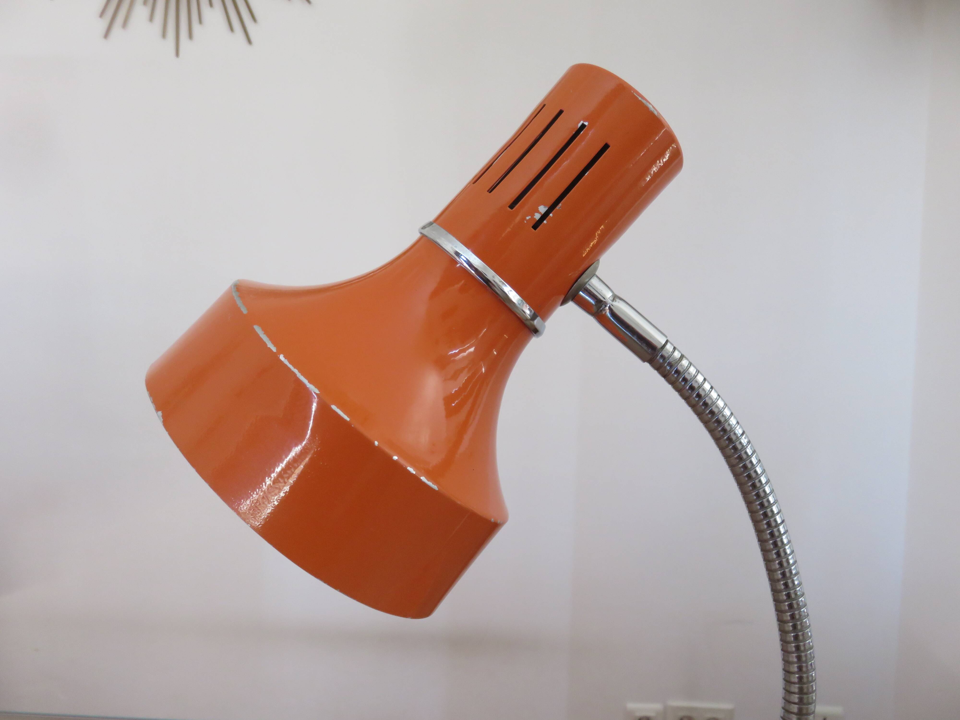 Lampe Italienne orange années 70