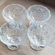 Set of 4 crystal fruit bowls
