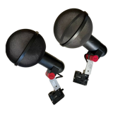 Pair of microphone spotlights by Roger Tallon for Erco in the 1970s