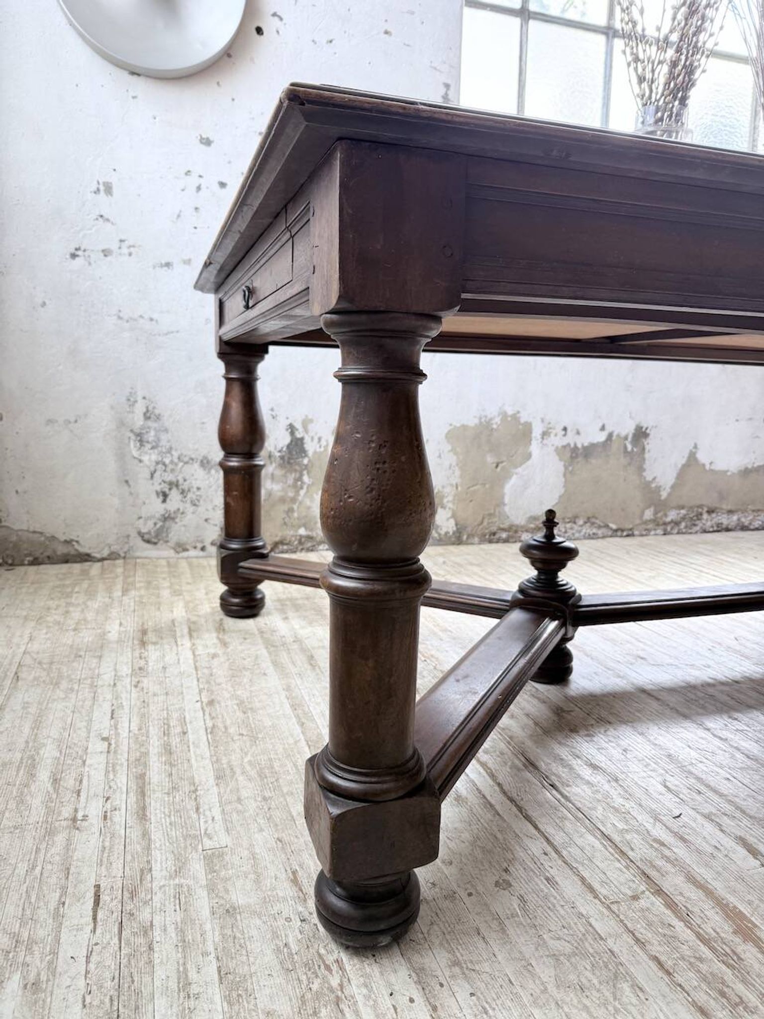 Table chêne style Louis XIV 1900