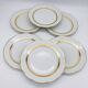 6 flat plates. In S.F.P. Limoges porcelain.