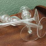 Set of 3 glass candle holders
