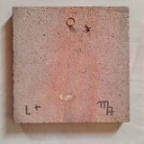 Enamelled lava mirror