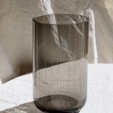 Vase mouth-blown glass 50s