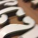 Lot of 18 aluminum sign letters