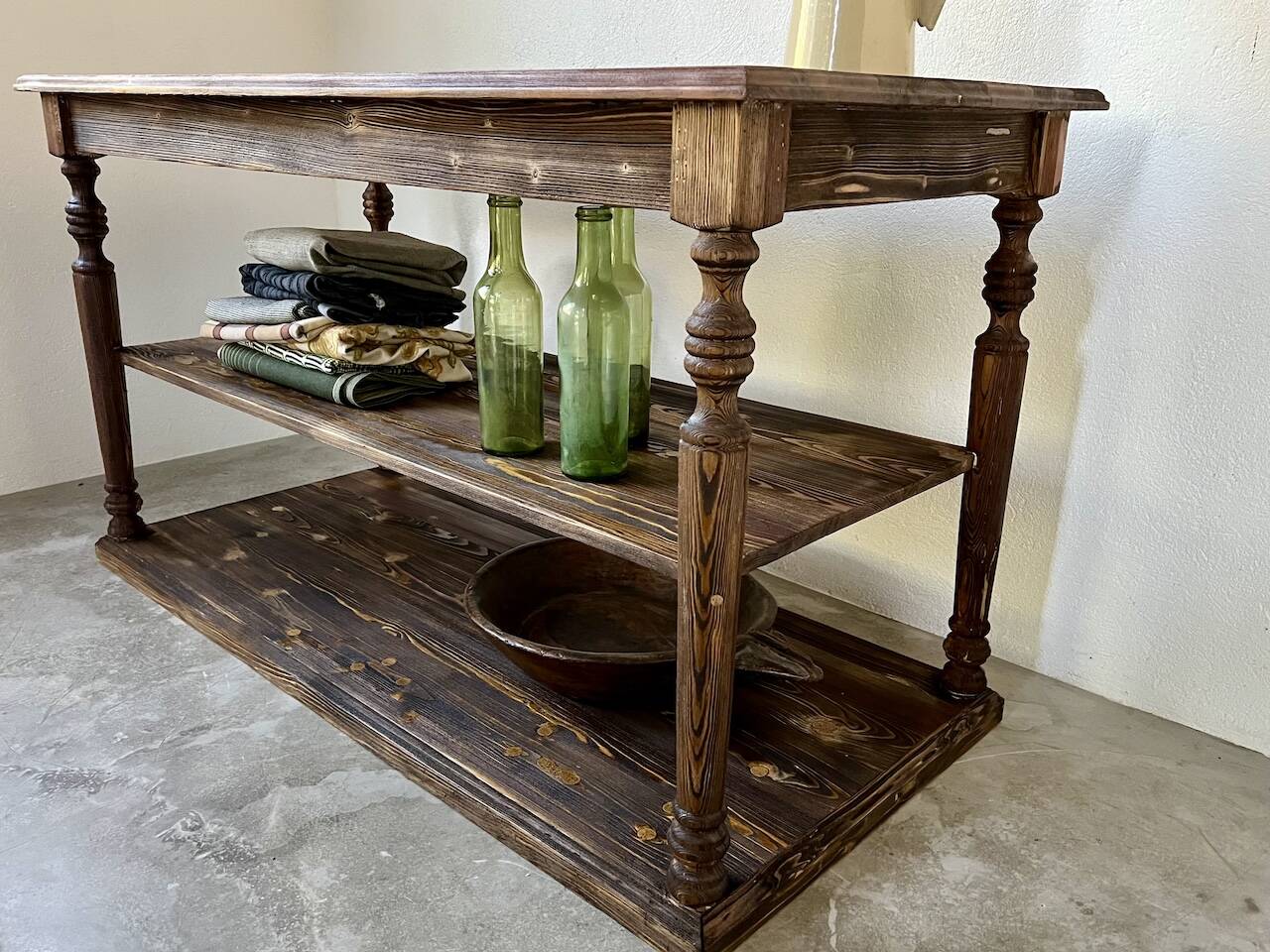 Table - 50s drapery console