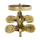 Brutalist bronze candle holder by Guiseppe Gallo 1960