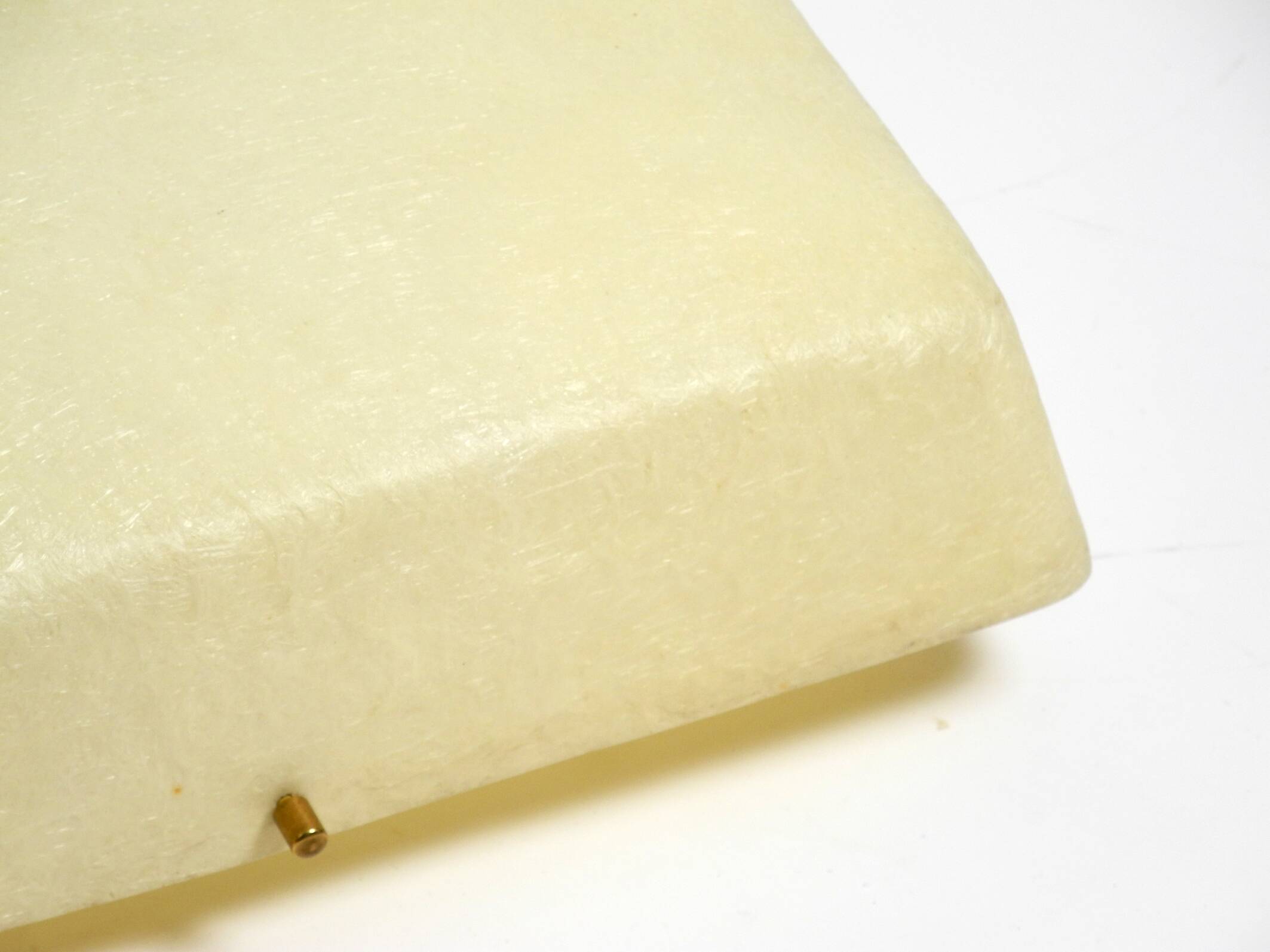Beautiful Mid Century Modern square fiberglass ceiling or wall lamp